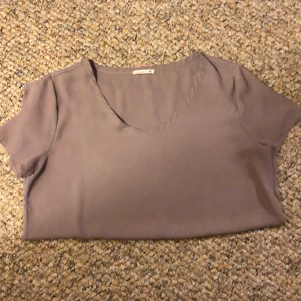 Mauve High-Low Soprano Blouse